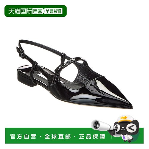 自营Jimmy Choo Didi Patent Slingback Flat - black 美国奥莱直