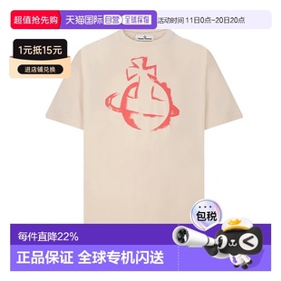 土星徽标短袖 宽大版 T恤 Westwood西太后男女同款 香港直邮Vivienne