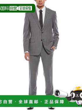 自营Canali 2pc Wool Suit - gray 美国奥莱直发