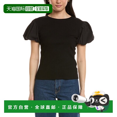 自营Truth Puff Sleeve Top - black 美国奥莱直发泡泡袖