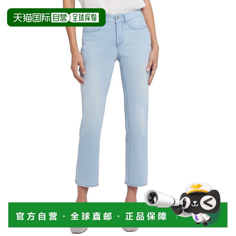 自营NYDJ娇小玛丽莲清水直筒牛仔裤-蓝色 美国奥莱直发