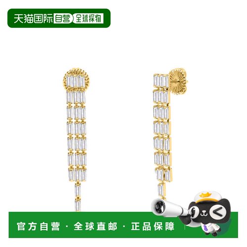 自营Bruno Magli Gabriella Gold Earrings, Diamante - white 美