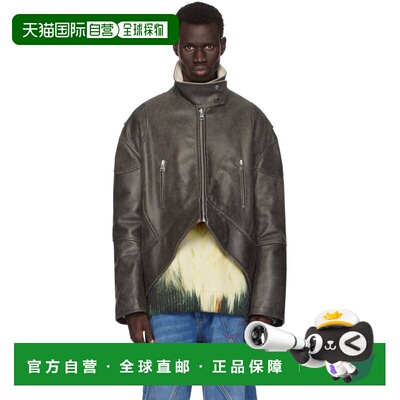 1h可退 香港直邮潮奢 J.W. Anderson 女士 灰色 Curved Hem High