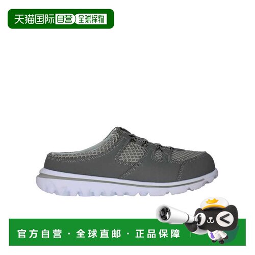 自营女式Propet TravelActiv Slide灰色/白色WAT011MGRYX-灰色 美
