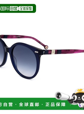 自营Carolina Herrera女式56毫米蓝色太阳镜-蓝紫色 美国奥莱直发