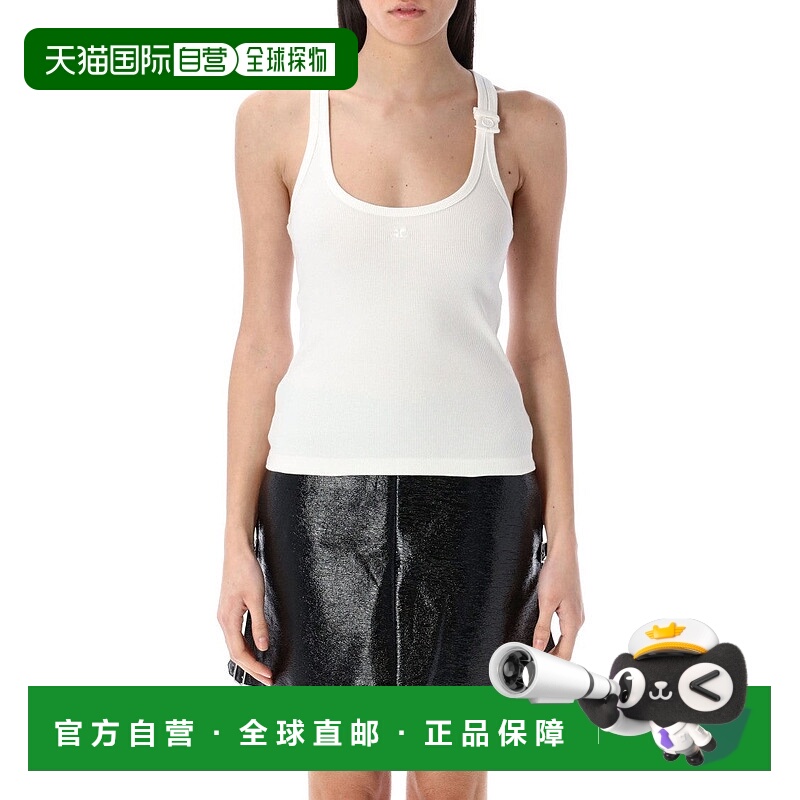 自营courregesBuckle's 90'S Rib Tank Top - neutrals 美国奥莱