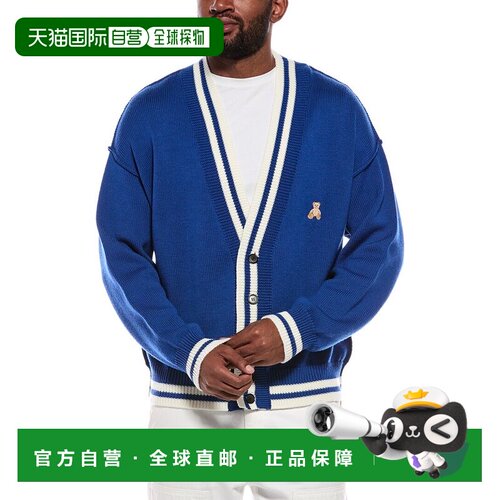 自营Palm Angels羊毛开衫-蓝色 美国奥莱直发
