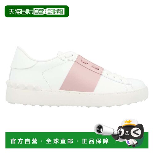 自营valentinoCalfskin Sneakers With Contrasting Band And Rub