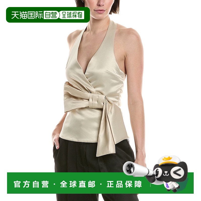 自营 avantlook前卫吊带衫-米色 美国奥莱直发背心性感挂脖