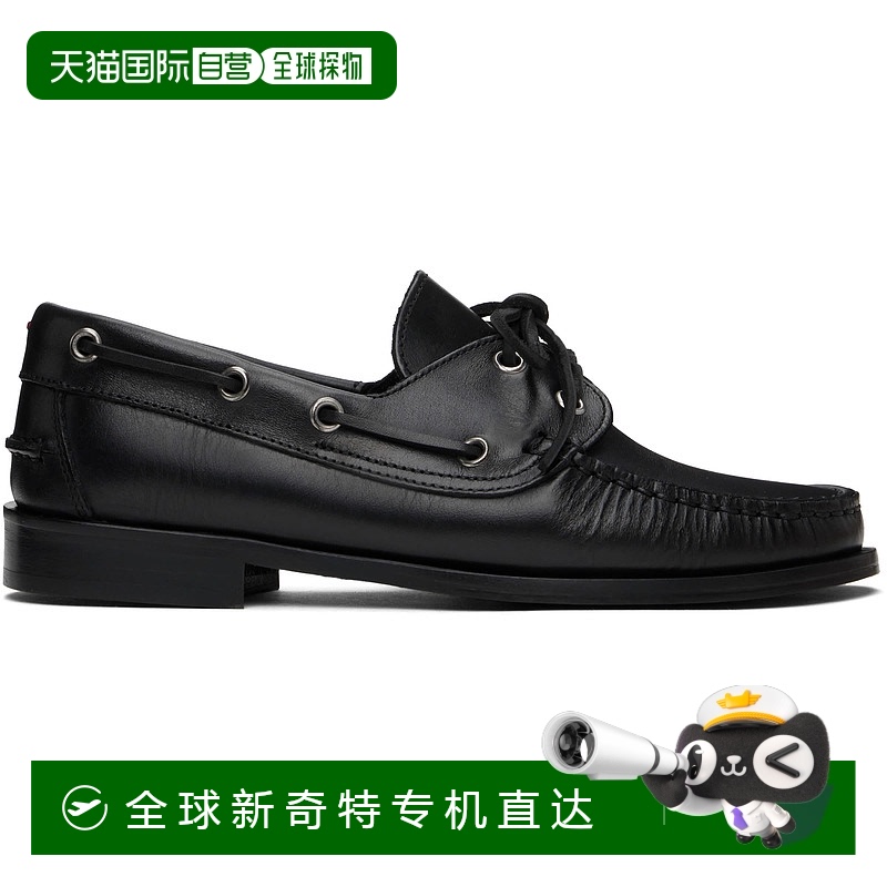 香港直邮潮奢 aeyde 女士 黑色 Harris Calfskin 乐福鞋 A11FLBOA