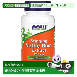香港直发NOW诺奥刺荨麻根提取物每次2粒250mg90粒胶囊增强