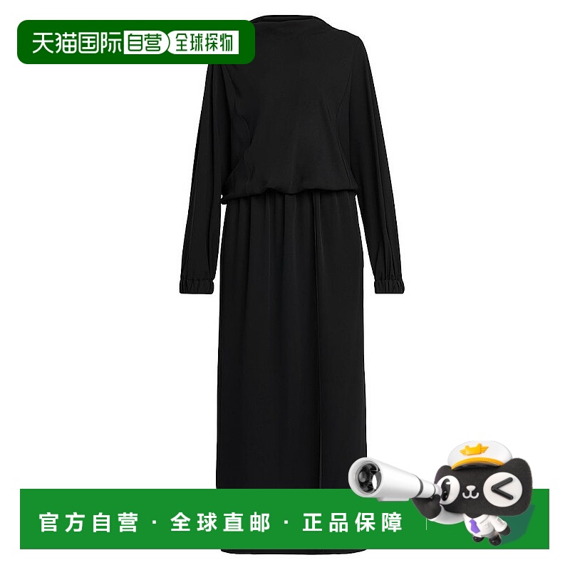 【美国直邮】giorgio armani 女士 连衣裙真丝长袖丝绸女装长裙