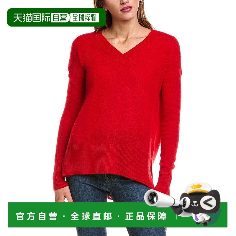自营philosophy Oversized V-Neck Sweater - red 美国奥莱直发