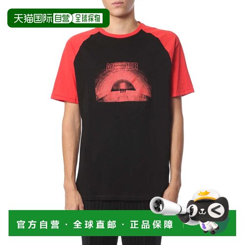 自营neil barrettContrasting Raglan Fit Round Neck T-Shirt -