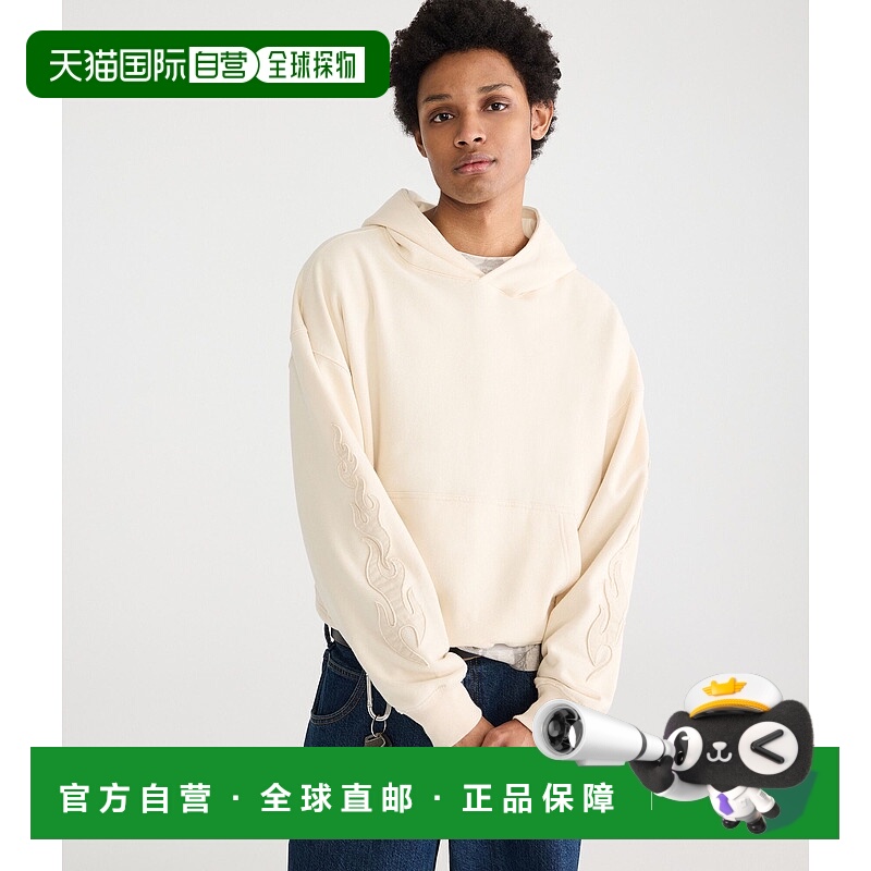 自营Aeropostale Cloud Soft Flames Boxy Pullover Hoodie - ivo