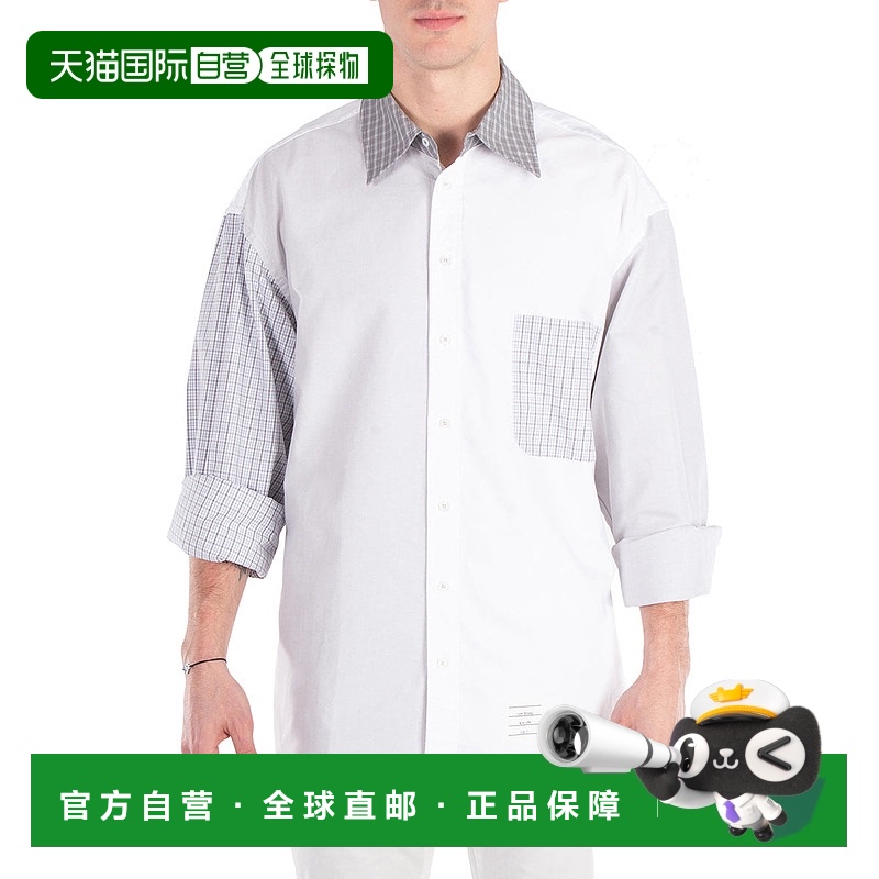 自营 Thom Browne Funmix大长袖衬衫-白色 美国奥莱直发