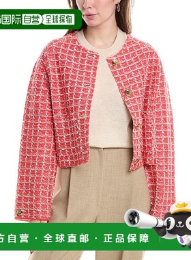 自营 St. John Tweed 夹克 - 红色 美国奥莱直发长袖外套