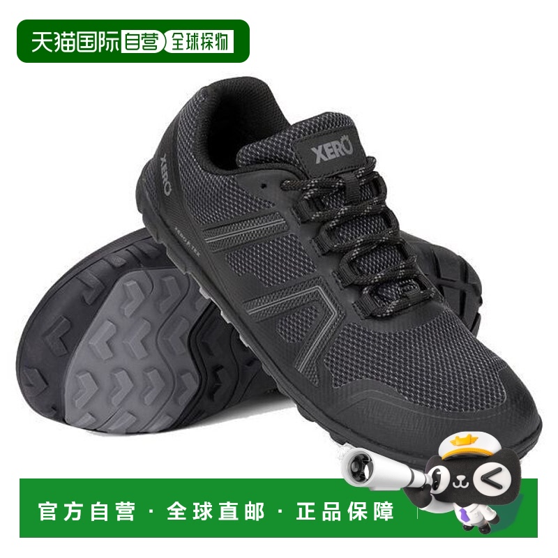 自营 Xero Shoes Mesa Trail MXM-BLK男式美国8号黑色防水跑鞋TF5