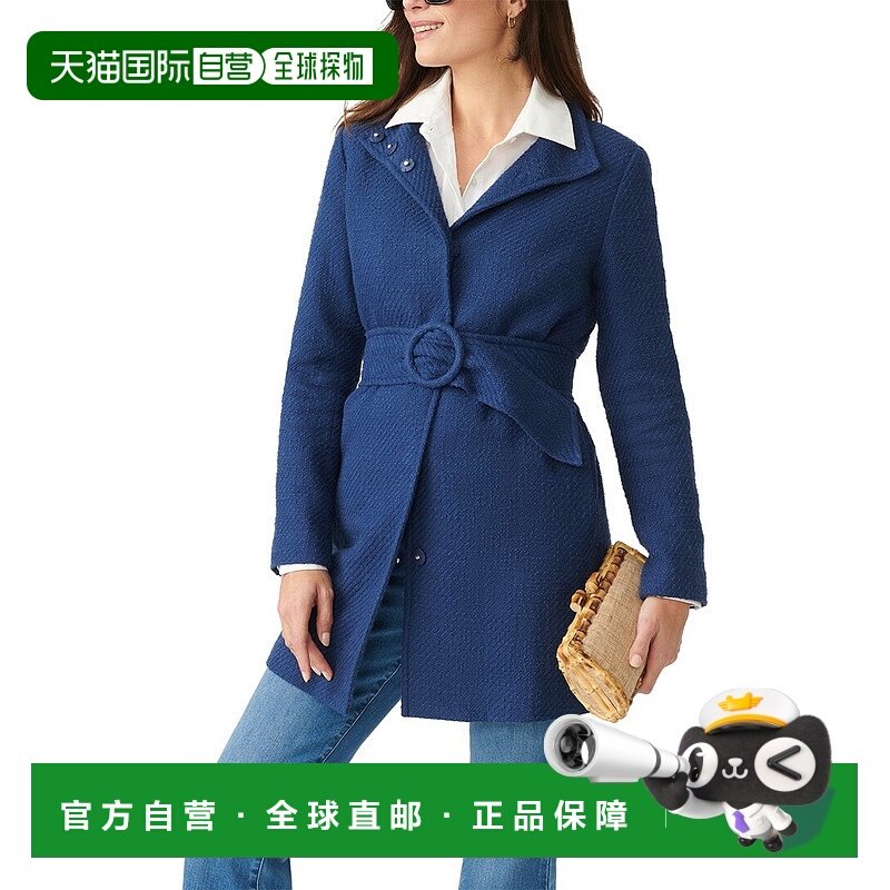 自营J.McLaughlin Arden大衣-海军蓝 美国奥莱直发