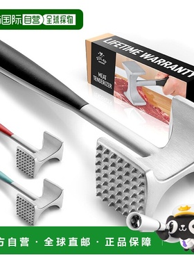 zulay kitchen专业肉锤工具，带舒适握柄 - 黑色 【美国奥莱】直