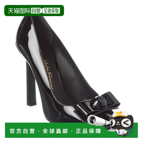 自营salvatore ferragamoFerragamo Katrin X5 Patent Pump - bla
