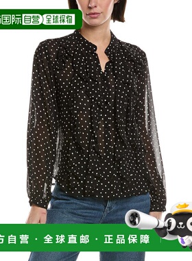 自营Avantlook Ruffle Blouse - black 美国奥莱直发