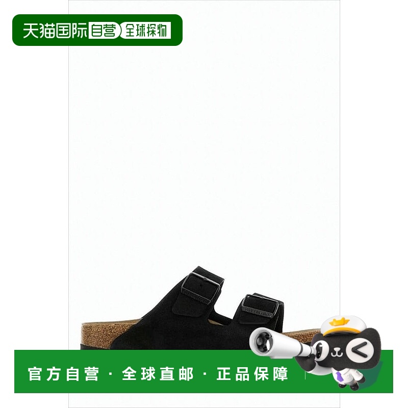 自营birkenstockClassic Black Sandals With Adjustable Straps