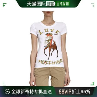 恤 W4B193R 女士白色小鹿斑比女孩 E1698 A00 香港直发MOSCHINO