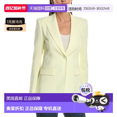 自营Lafayette 148 New York Peak Lapel Blazer - yellow 美国奥