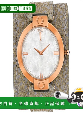 自营Jivago女式白色MOP表盘手表-白色拖把 美国奥莱直发