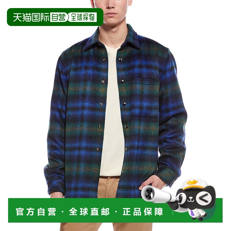 自营Bogner Edgar Wool-Blend Shirt Jacket - blue 美国奥莱直发