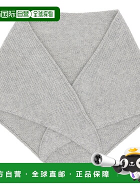1h可退 香港直邮潮奢 YVES SALOMON 女士 灰色 Cashmere Bandana