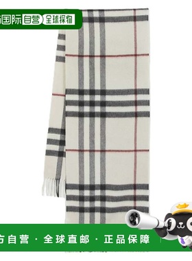 自营Giant Check Scarf - Burberry - Cashmere - Neutral - grey