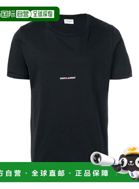 1h可退 香港直邮Saint Laurent logo印花T恤 464572YB2DQ1000短袖