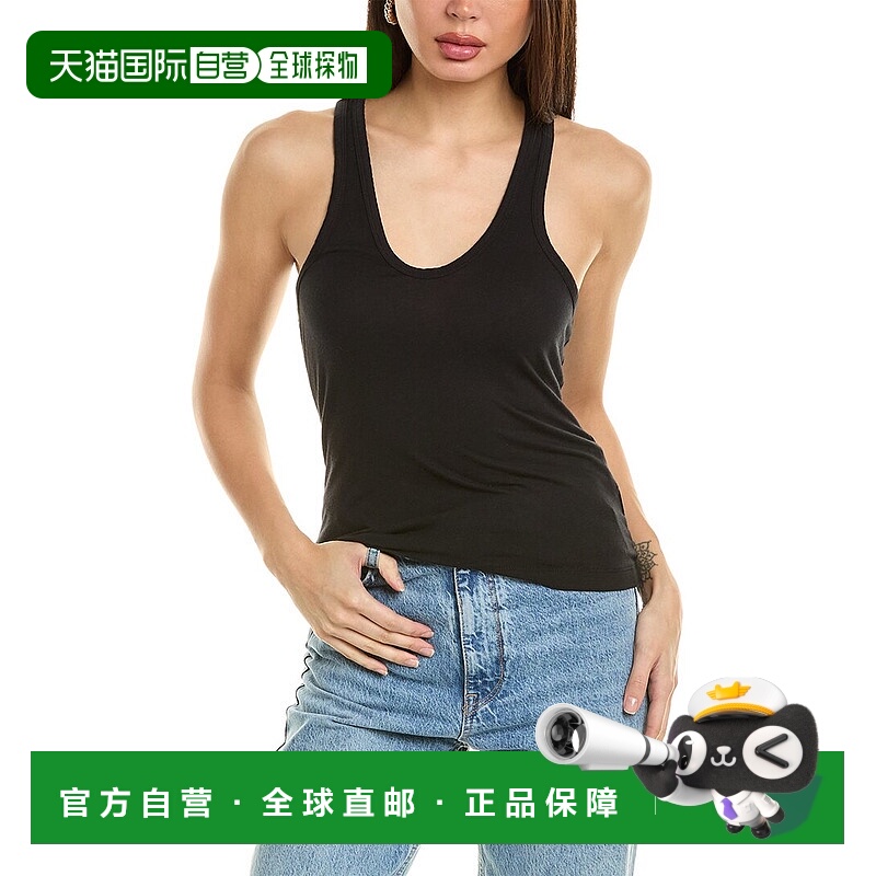 自营 James Perse 镂空工字背心 - 黑色 美国奥莱直发