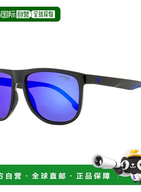 自营 Carrera男式运动矩形太阳镜8059/s D51Z0黑色58mm-D51Z0 美