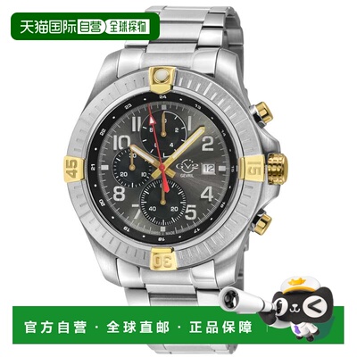 自营GV2 Men's T38 SS Case, 2T Bezel ring, Enamel Gray Dial w