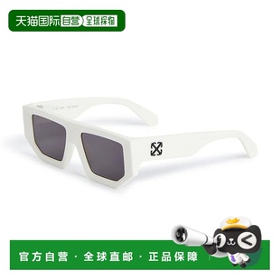 自营Off-White Sunglasses Geometric Full Rim, Black Frame And