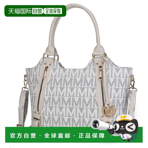 自营mia k collectionThania女式时尚手提包，Mia K-白色 美国奥
