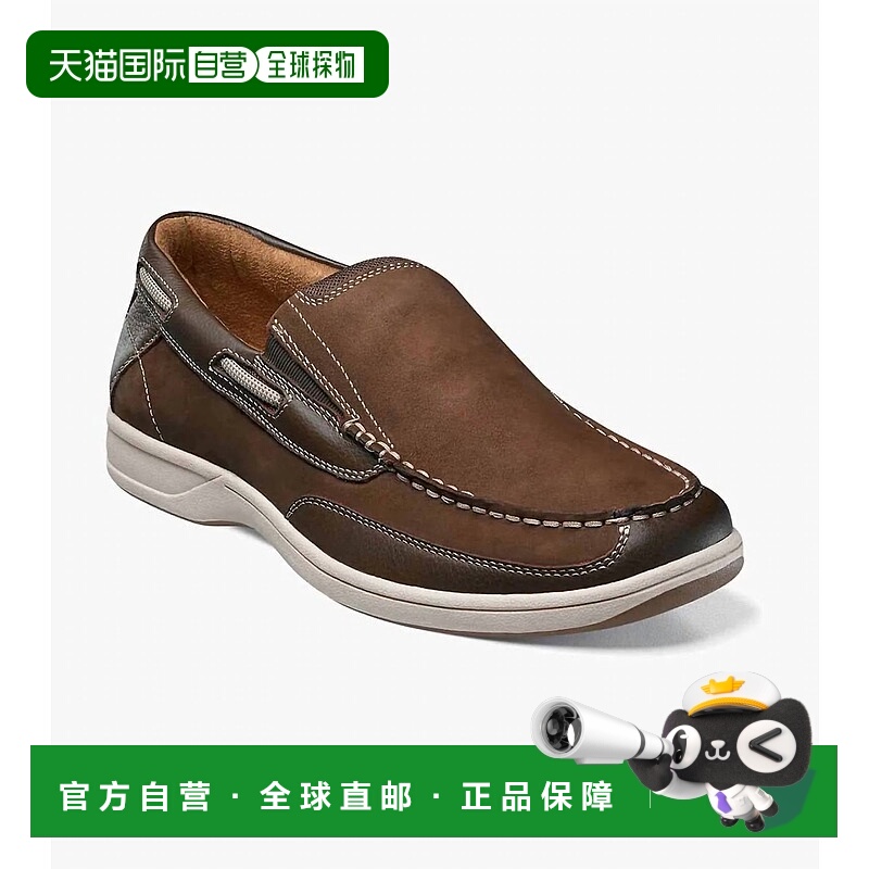 自营florsheimMen's Lakeside Moc Toe Slip On Shoes In Brown