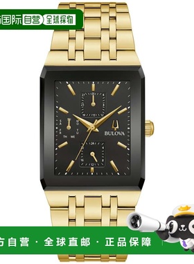 自营Bulova Men's Modern Day 42mm Quartz Watch - gold 美国奥