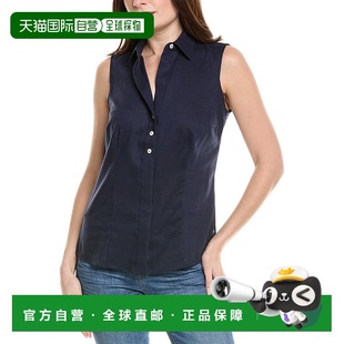 Linen Ashley Blend Shirt 美国奥莱直发 自营 blue Foxcroft