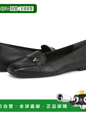 自营Vionic Hayes Flats Women's  Black Leather Square Toe Loa