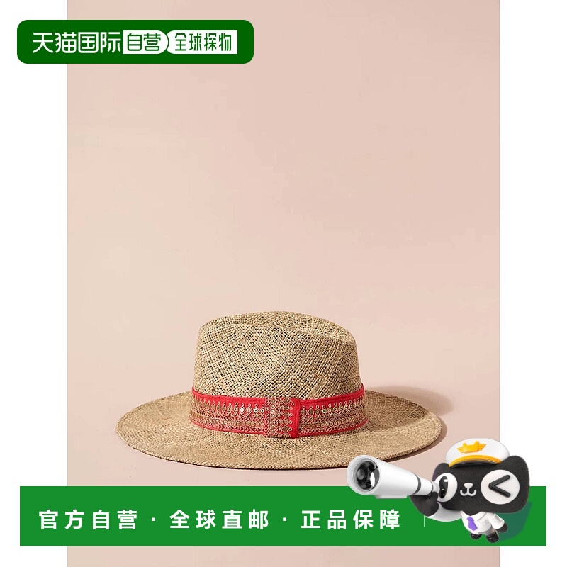 自营faireWomen's Cesar Rosa Straw Hat In Beige - beige 美国