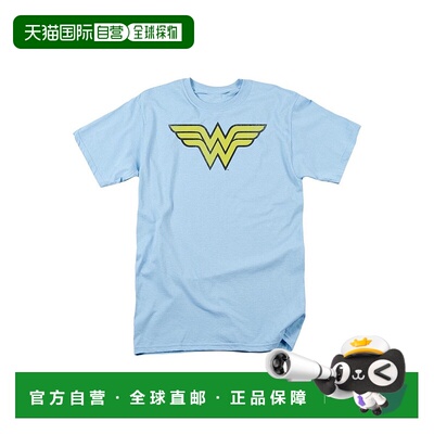 自营 gildanDC Comics 神奇女侠 Ww 徽标破洞短袖成人 T 恤/T 恤
