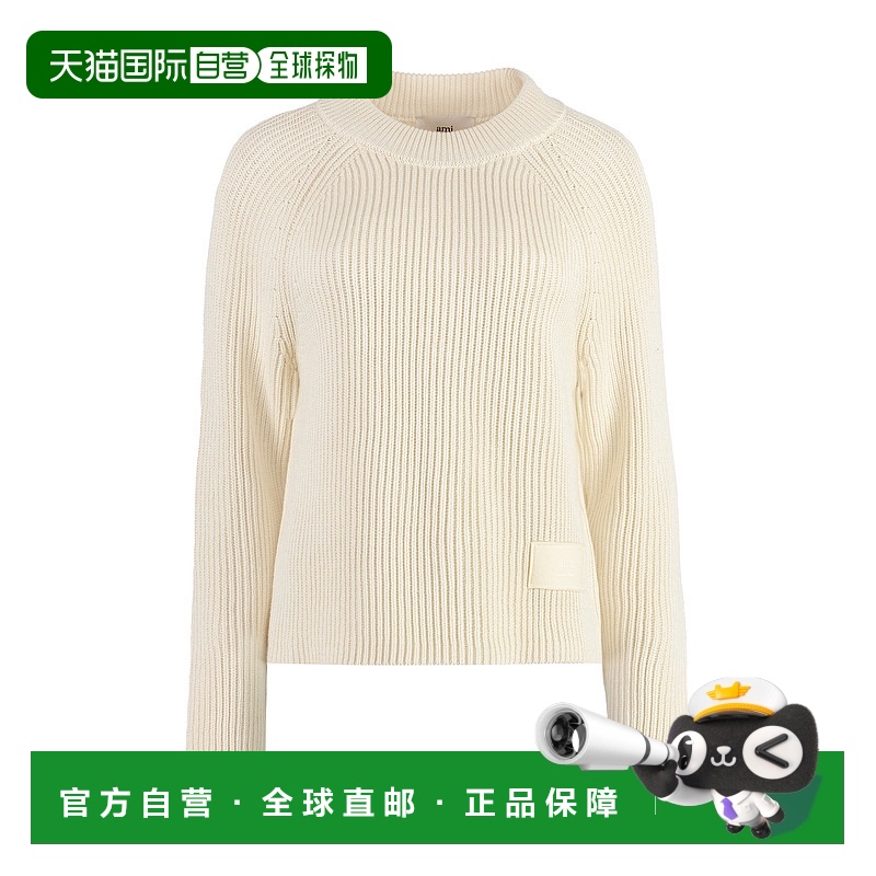 1h可退 香港直邮潮奢 Ami Paris 女士 长袖针织套头衫 FKS024KN00