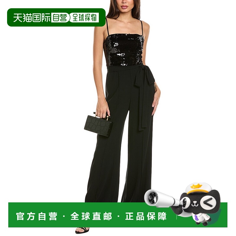 自营Kobi Halperin Karter Sequin Jumpsuit - black 美国奥莱直