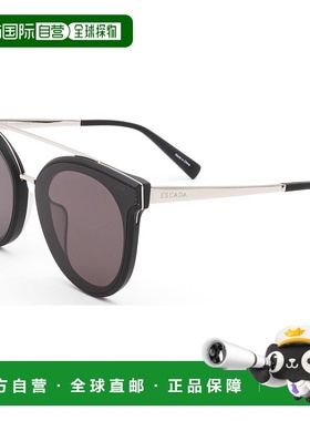 自营 Escada女式64毫米黑色太阳镜-黑色 美国奥莱直发艾斯卡达