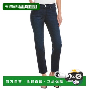 蓝色 Nico中腰救援直筒牛仔裤 美国 jeansHUDSON牛仔裤 自营hudson
