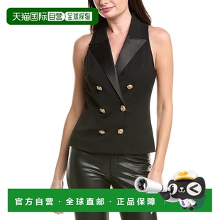 agenceL’AGENCE black Vesper Vest 美国奥莱直发 Tux 自营l